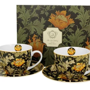 2 Tassen mit Untertasse William Morris Chrysanthemum