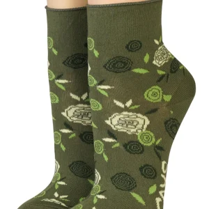 CRÖNERT Kurzsocken mit Rollsaum Rosalie schlamm