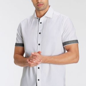 Bruno Banani Kurzarmhemd „mit kurzen Ärmel“