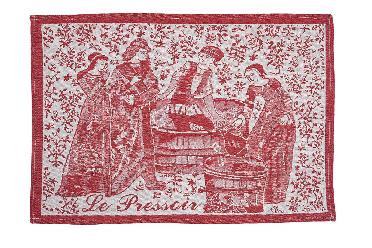 Geschirrtuch Baumwolle Das Weinstampfen – Jacquard – Bild 2