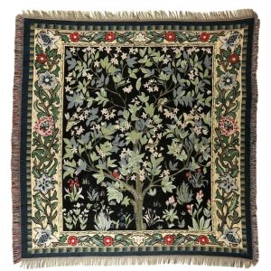 Gobelin Tischdecke Tree of Life nach William Morris 140 x 140
