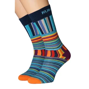 Ruban Rouge Herrensocken Japanische Streifen 40-45
