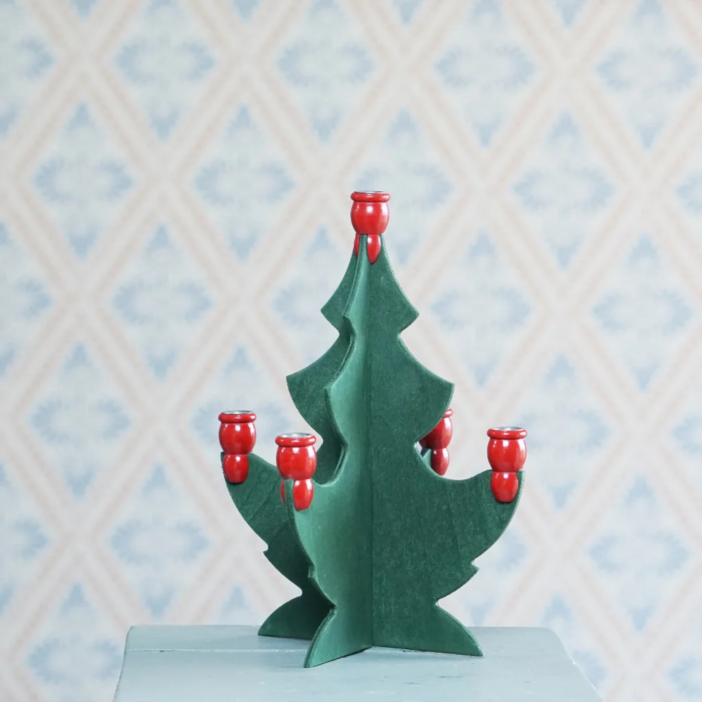 Kerzenständer Tannenbaum Holz mittelgroß