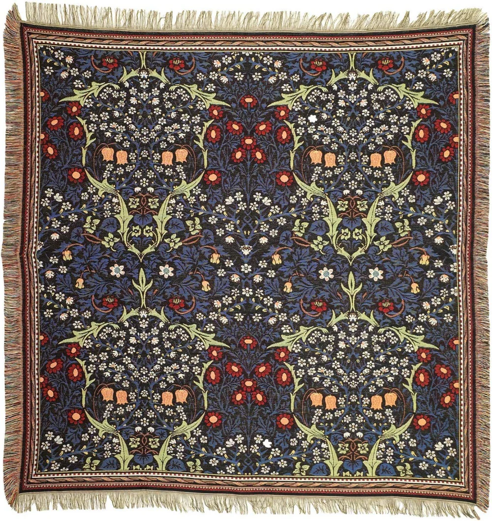 Gobelin Tischdecke Schwarzdorn William Morris 140 x 140 – Bild 2