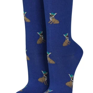 CRÖNERT Socken mit Rollrand They called him Che kobalt
