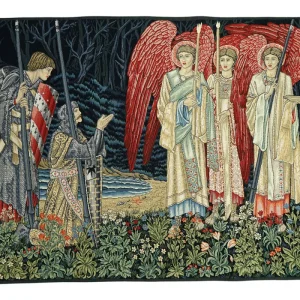 Belgian Tapestries Wandbehang Gobelin Die Suche nach dem heiligen Gral 145 x 100 cm