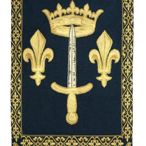 Belgian Tapestries Wandbehang Gobelin Jeanne d'Arc à l'etendard 65 x 45 cm