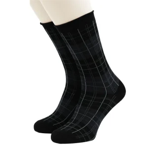 CRÖNERT Herren Socken mit Rollrand Scottland schwarz